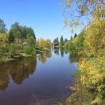 Loimijoki hellepäivänä 16.5.2018 - lämmmintä oli 27 astetta.